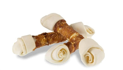 Petstyle Living Geknotet Knochen Weiss Mit Ente